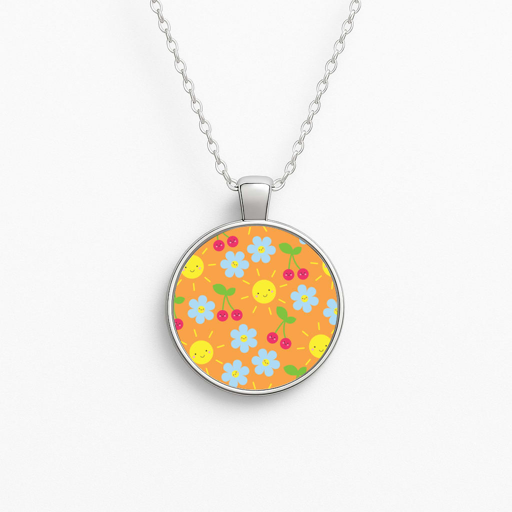 Vibey Pattern - Summer Circle Necklace