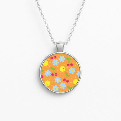 Vibey Pattern - Summer Circle Necklace