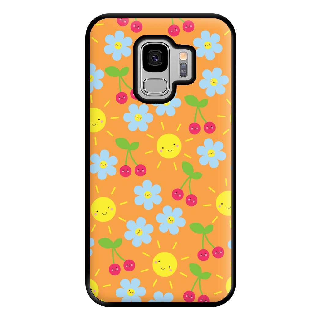 Vibey Pattern - Summer Phone Case for Galaxy S9 Plus