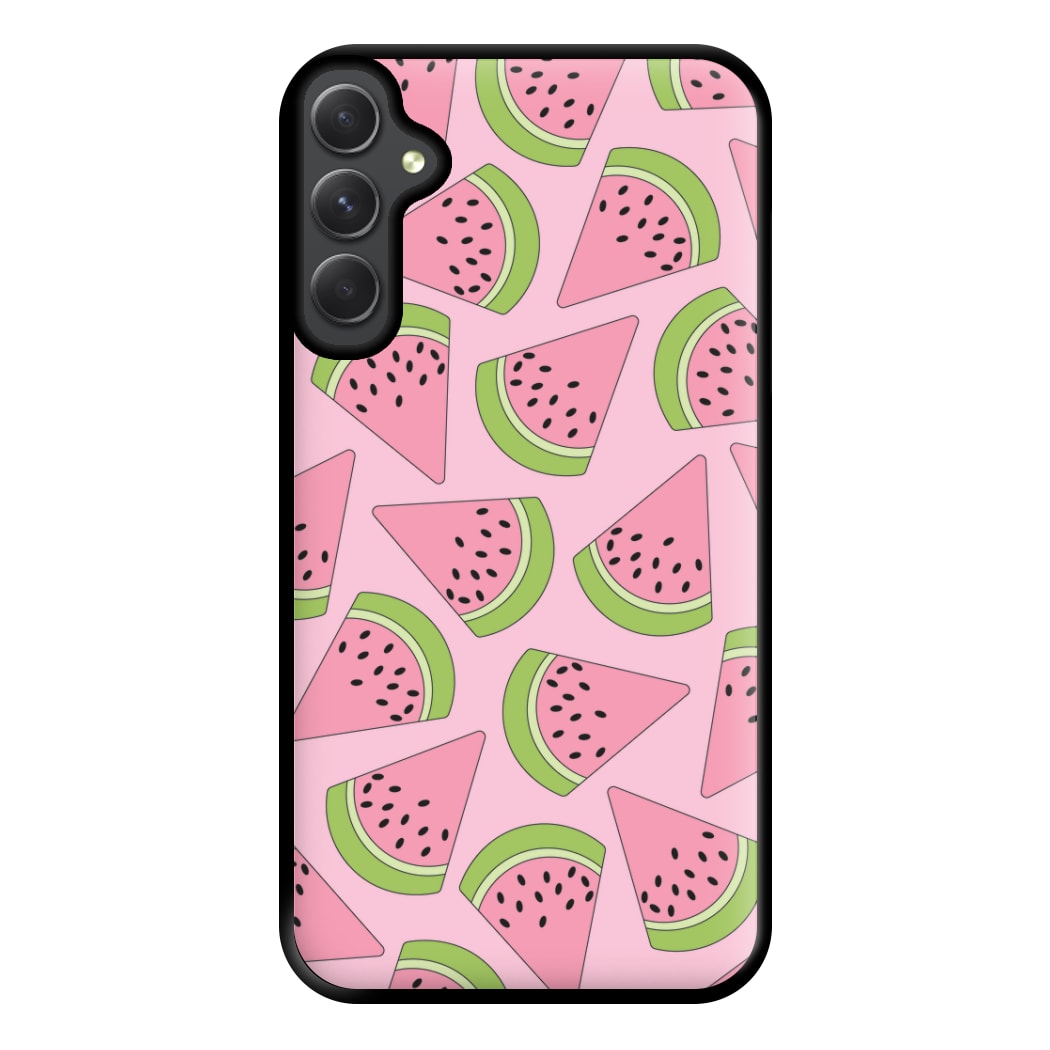 Pink Watermelon Pattern - Summer Phone Case for Galaxy A54