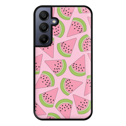 Pink Watermelon Pattern - Summer Phone Case for Galaxy A15