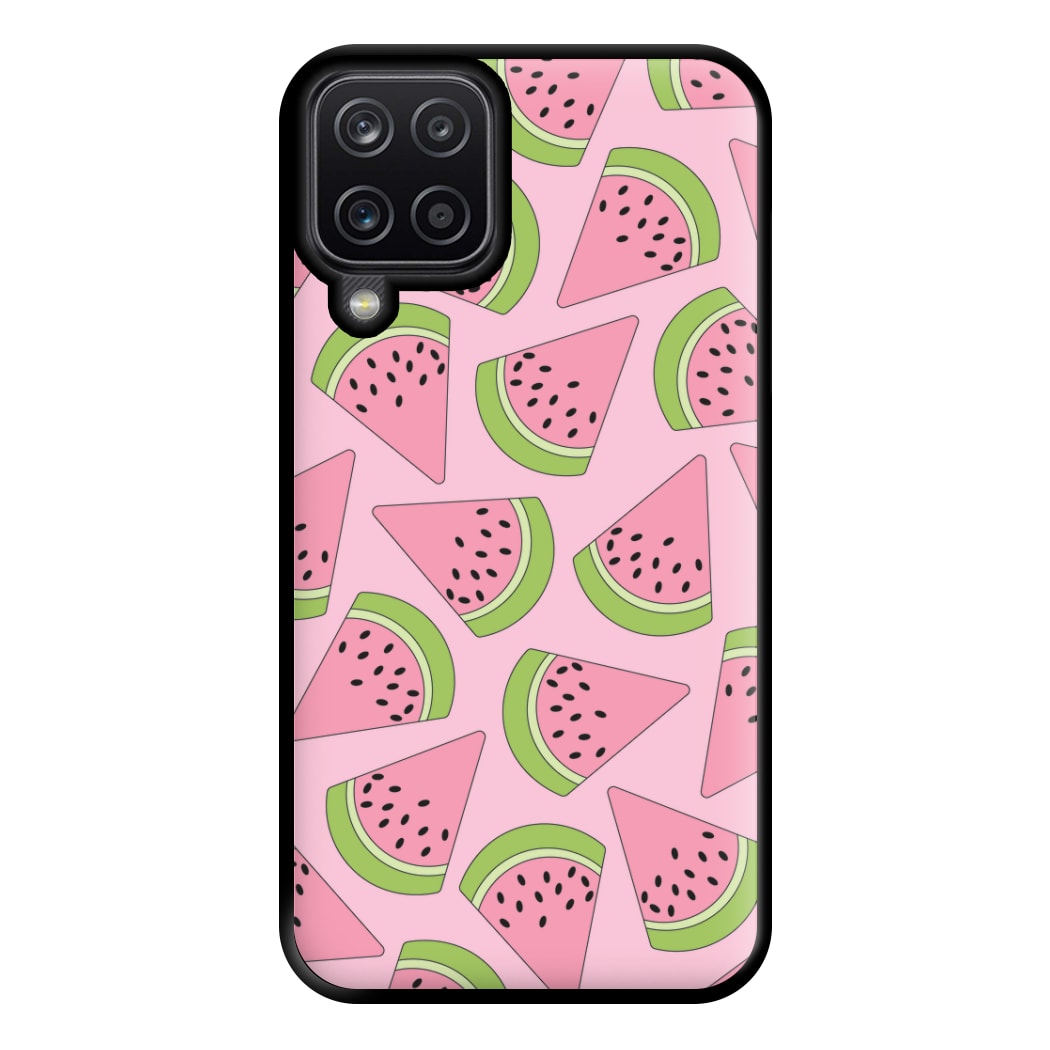 Pink Watermelon Pattern - Summer Phone Case for Galaxy A12