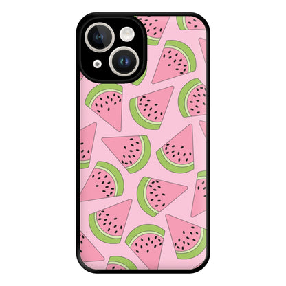 Pink Watermelon Pattern - Summer Phone Case for iPhone 14