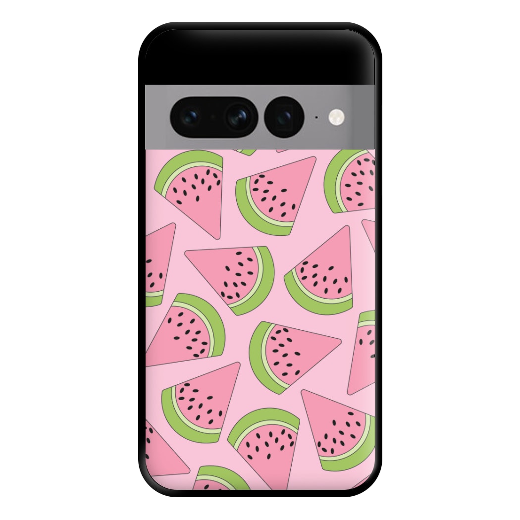 Pink Watermelon Pattern - Summer Phone Case for Google Pixel 7 Pro