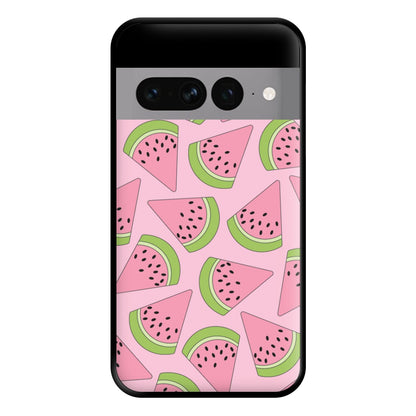 Pink Watermelon Pattern - Summer Phone Case for Google Pixel 7 Pro