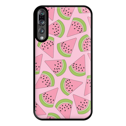 Pink Watermelon Pattern - Summer Phone Case for Huawei P20 Pro