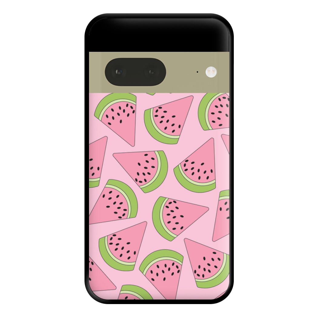 Pink Watermelon Pattern - Summer Phone Case for Google Pixel 7a