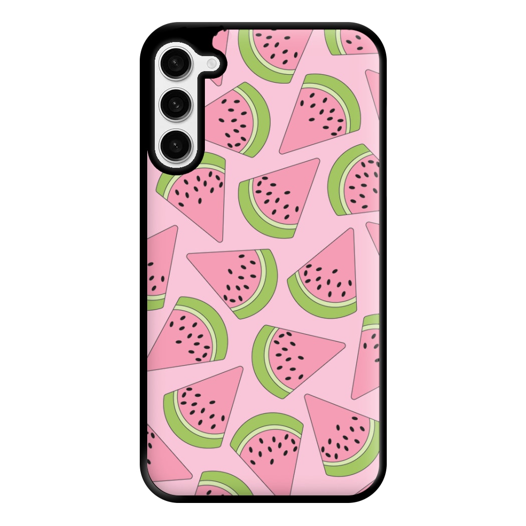 Pink Watermelon Pattern - Summer Phone Case for Galaxy S23 Plus