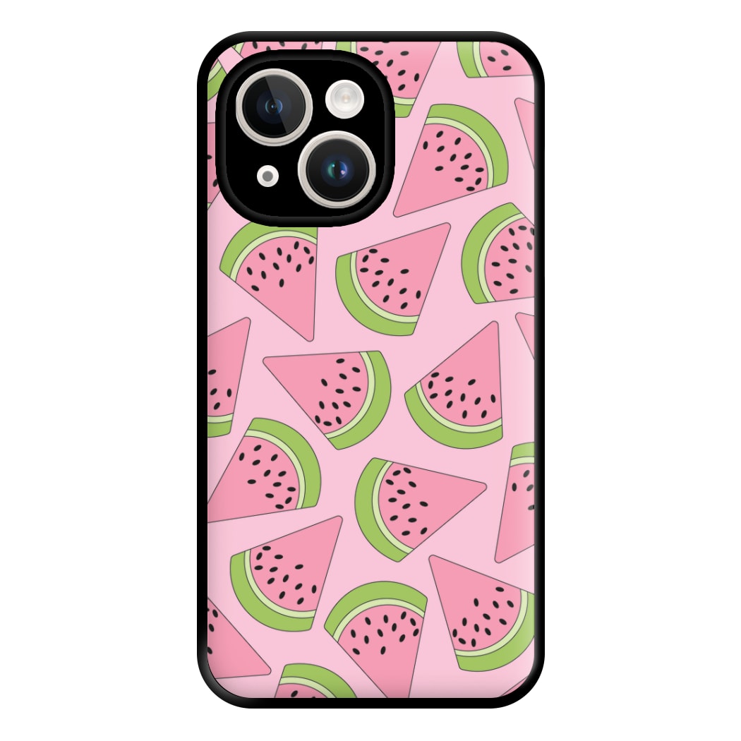 Pink Watermelon Pattern - Summer Phone Case for iPhone 14 Plus