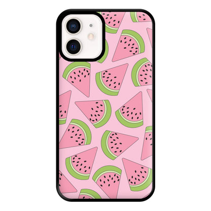 Pink Watermelon Pattern - Summer Phone Case for iPhone 12 Mini