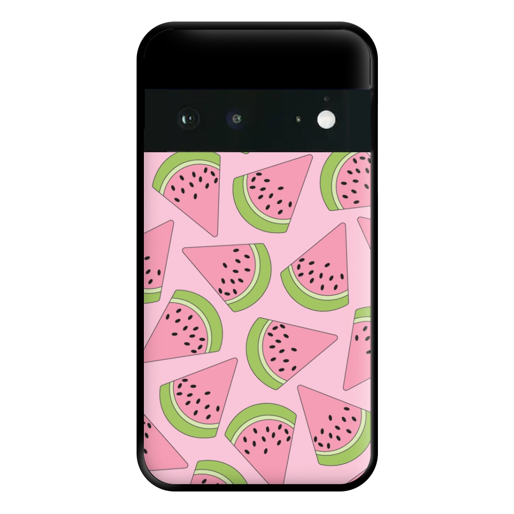 Pink Watermelon Pattern - Summer Phone Case for Google Pixel 6a