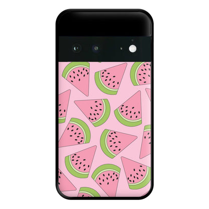 Pink Watermelon Pattern - Summer Phone Case for Google Pixel 6a