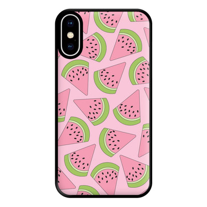 Pink Watermelon Pattern - Summer Phone Case for iPhone XS Max