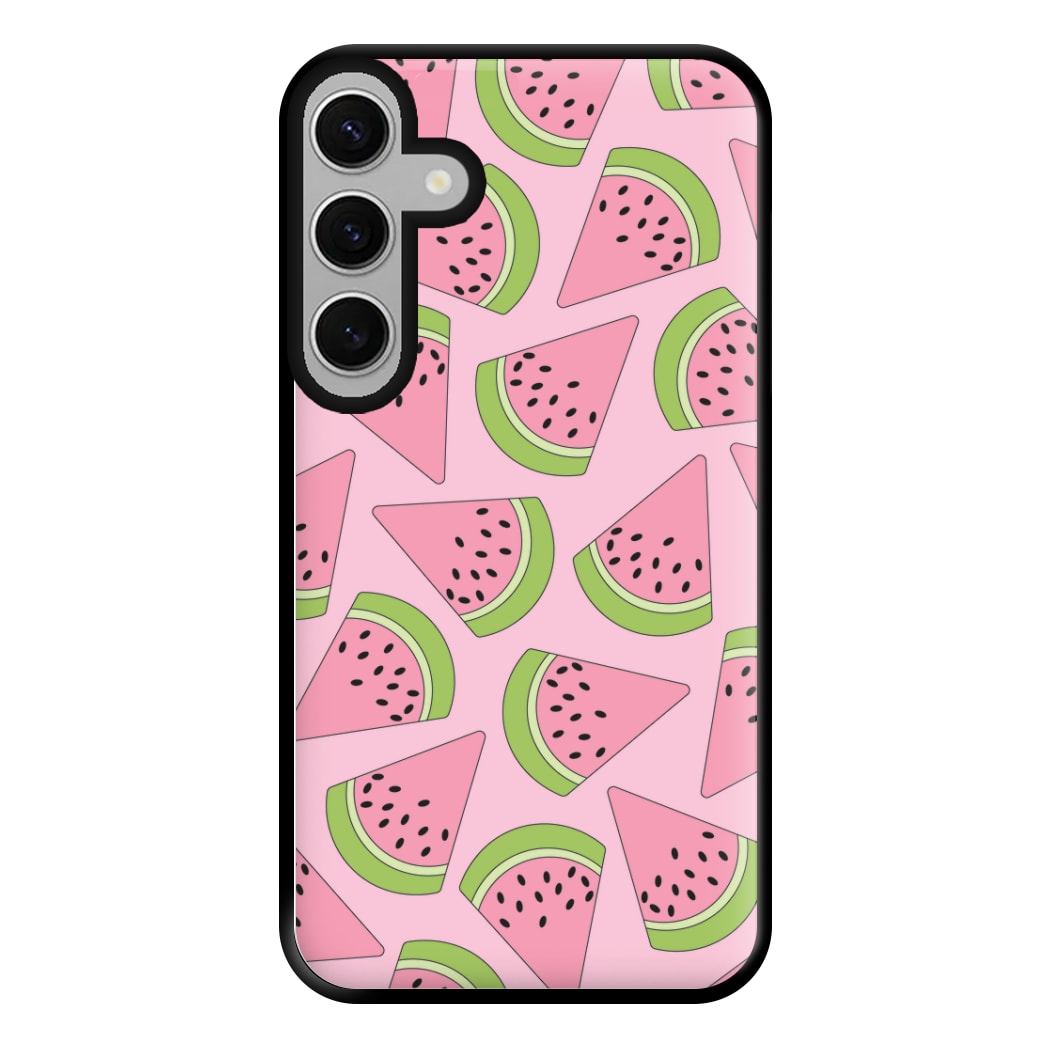 Pink Watermelon Pattern - Summer Phone Case for Galaxy S24FE