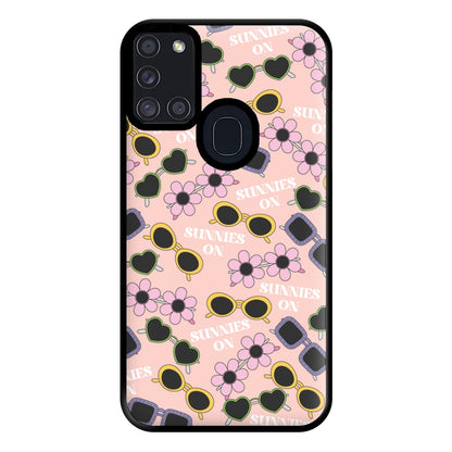 Sunnies On Pattern - Summer Phone Case for Galaxy A21s