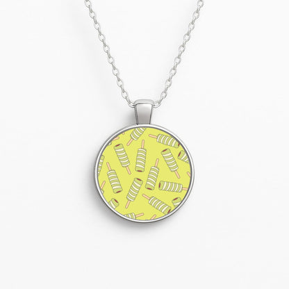 Twister - Ice Cream Patterns Circle Necklace