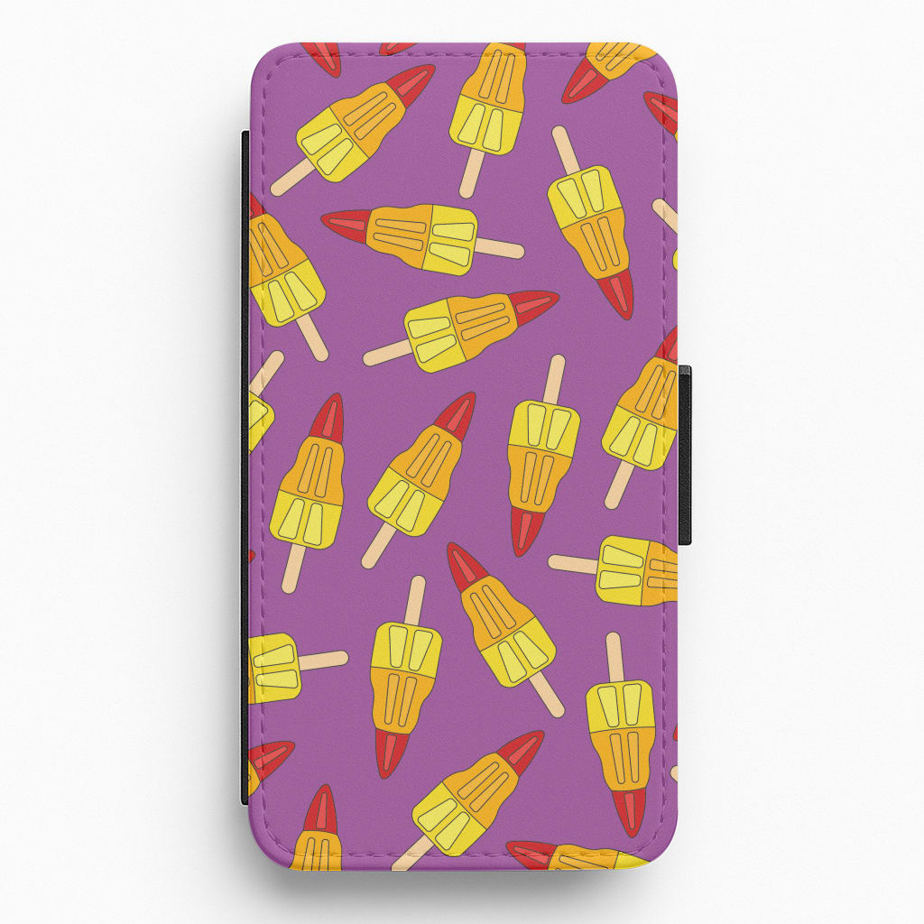 Rockets - Ice Cream Patterns Flip / Wallet Phone Case