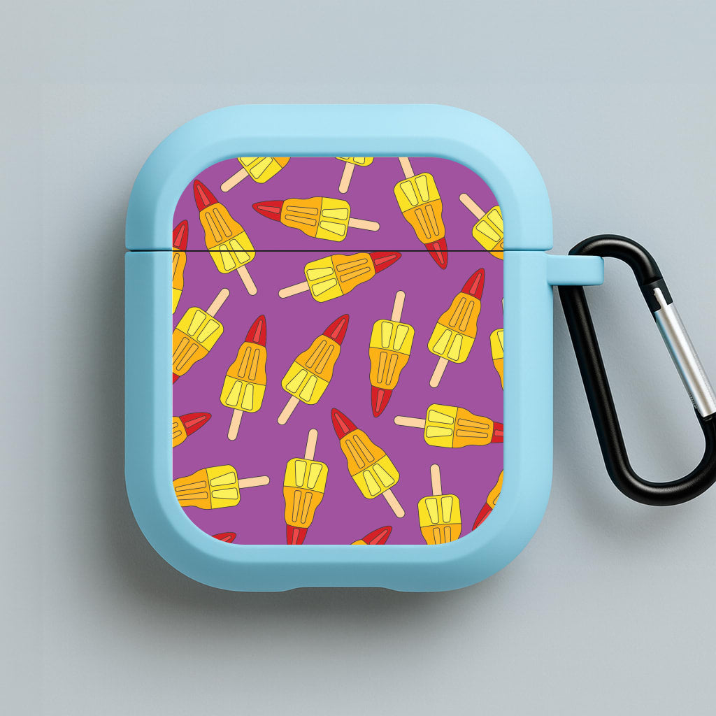 Rockets - Ice Cream Patterns Blue AirPods Case