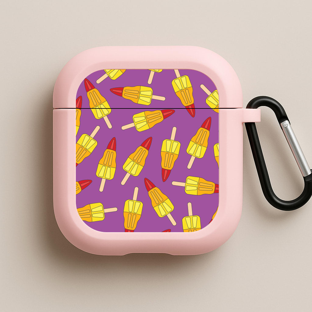 Rockets - Ice Cream Patterns Pink AirPods Case