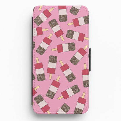 Fab - Ice Cream Patterns Flip / Wallet Phone Case