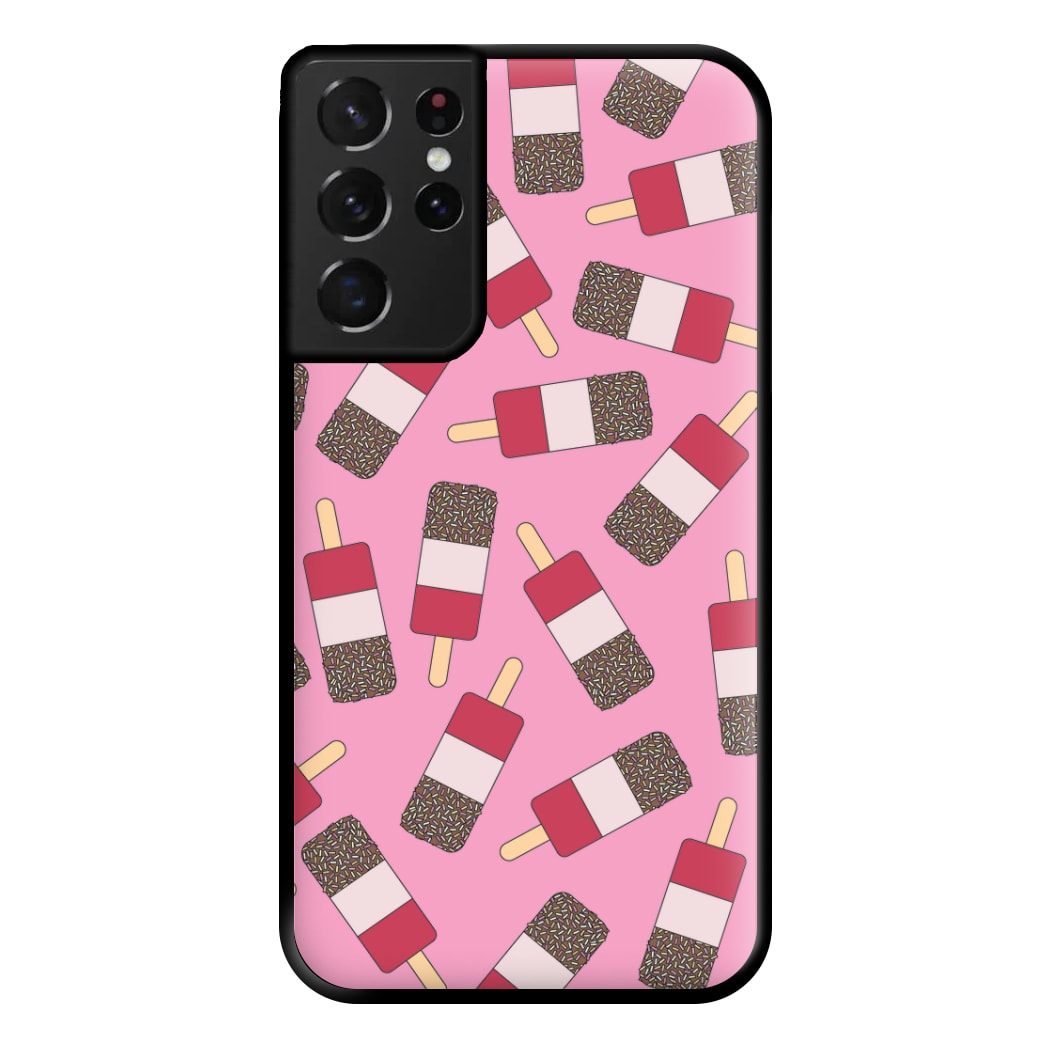 Fab - Ice Cream Patterns Phone Case for Galaxy S21 Ultra