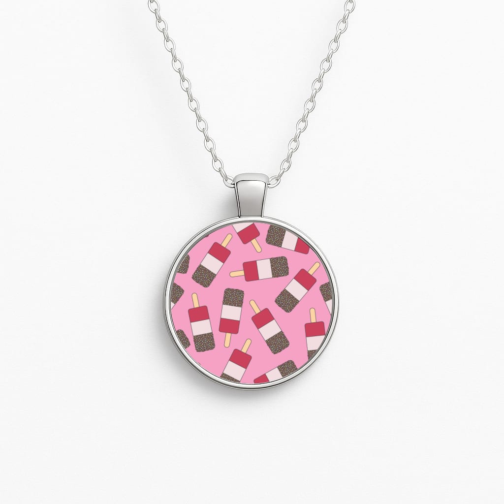 Fab - Ice Cream Patterns Circle Necklace