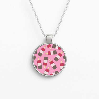 Fab - Ice Cream Patterns Circle Necklace