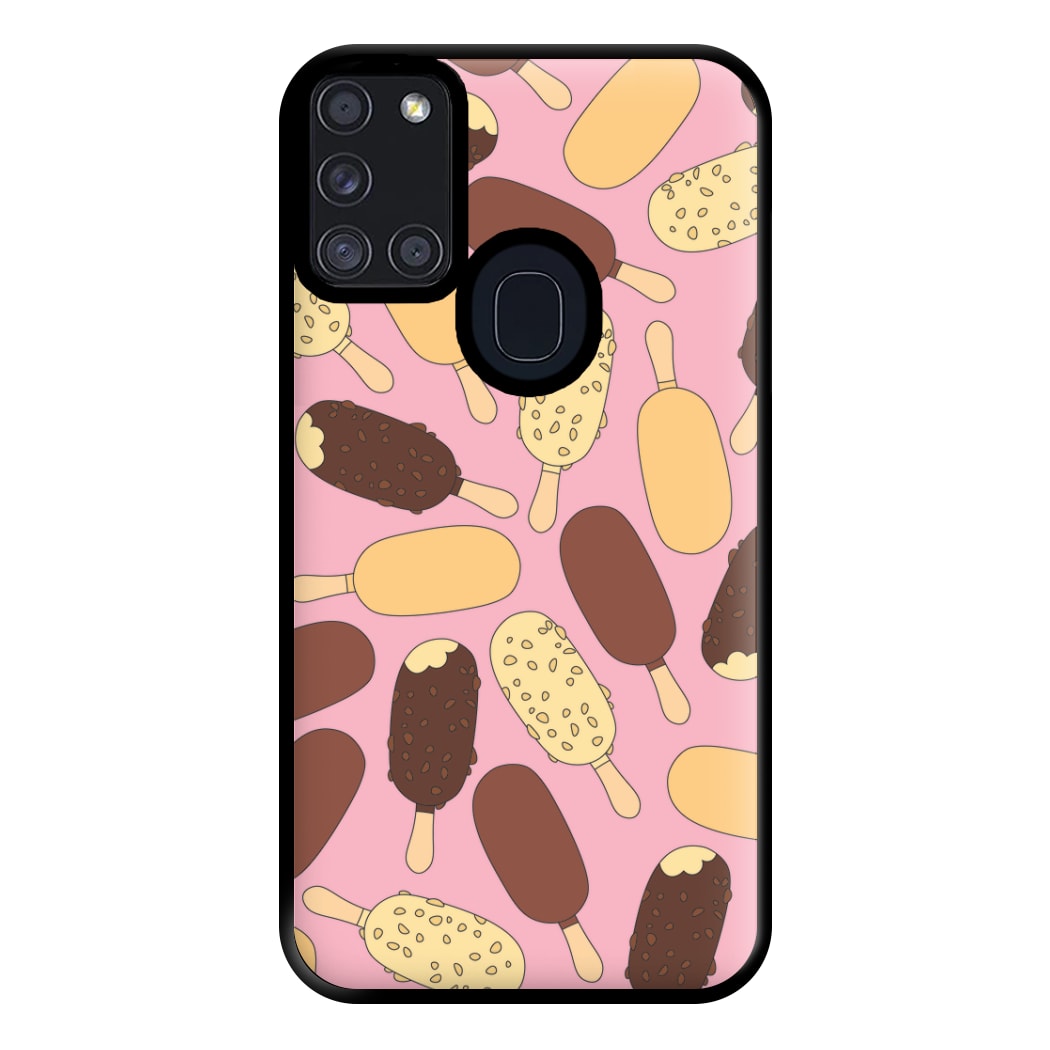 Chocolate Ice Cream Lollys - Summer Phone Case for Galaxy A21s