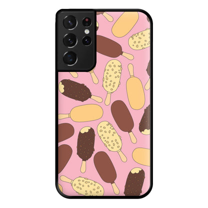 Chocolate Ice Cream Lollys - Summer Phone Case for Galaxy S21 Ultra