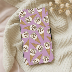 Netto - Ice Cream Patterns Wallet Phone Case