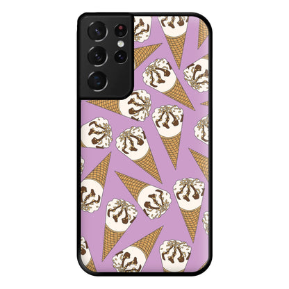 Netto - Ice Cream Patterns Phone Case for Galaxy S21 Ultra