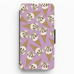 Netto - Ice Cream Patterns Flip / Wallet Phone Case