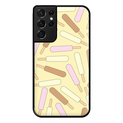 Milk Pops - Ice Cream Patterns Phone Case for Galaxy S21 Ultra