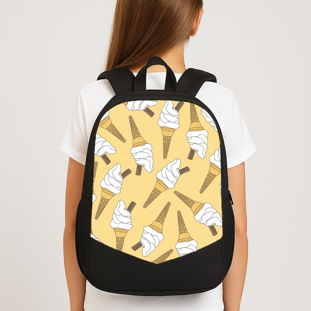 99s - Ice Cream Patterns Large School Bag