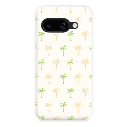 Green And Yellow Palms Pattern Phone Case for Google Pixel 8a