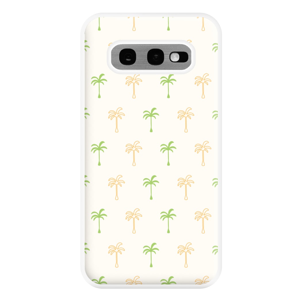 Green And Yellow Palms Pattern Phone Case for Galaxy S10e