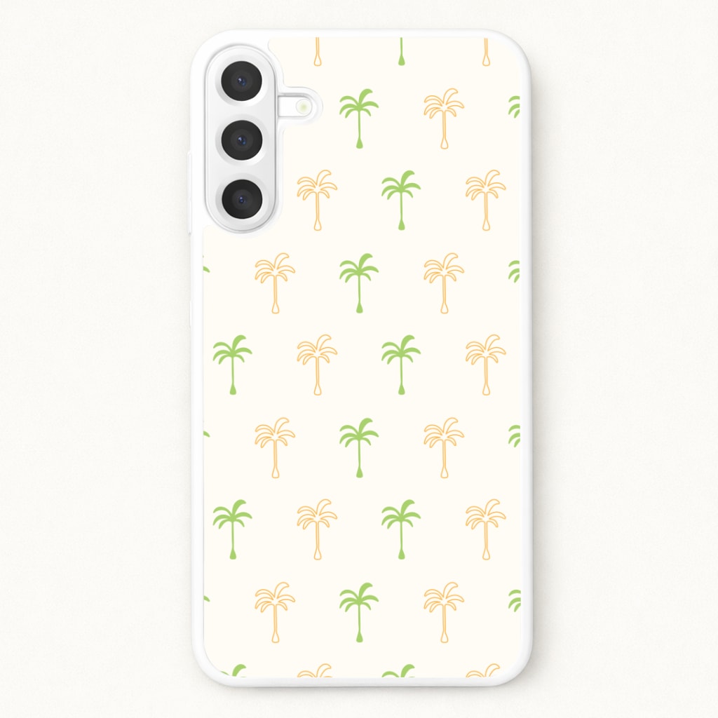 Green And Yellow Palms Pattern Phone Case for Galaxy A37