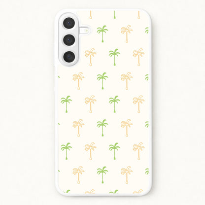 Green And Yellow Palms Pattern Phone Case for Galaxy A37