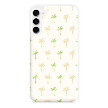 Green And Yellow Palms Pattern Phone Case for Galaxy S23FE
