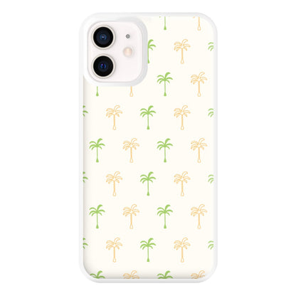 Green And Yellow Palms Pattern Phone Case for iPhone 12 Mini