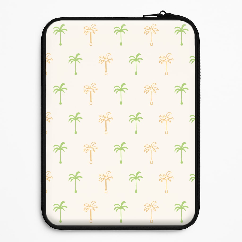Green And Yellow Palms Pattern Laptop Sleeve
