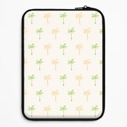 Green And Yellow Palms Pattern Laptop Sleeve 1