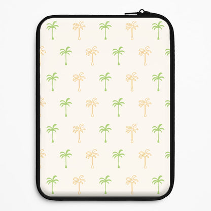 Green And Yellow Palms Pattern Universal Laptop Sleeve