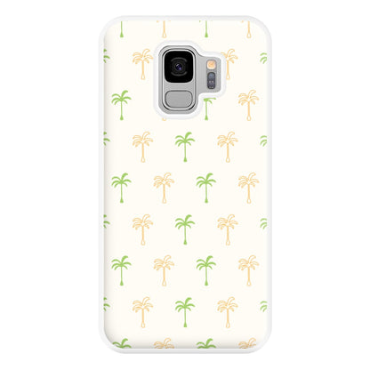 Green And Yellow Palms Pattern Phone Case for Galaxy S9 Plus