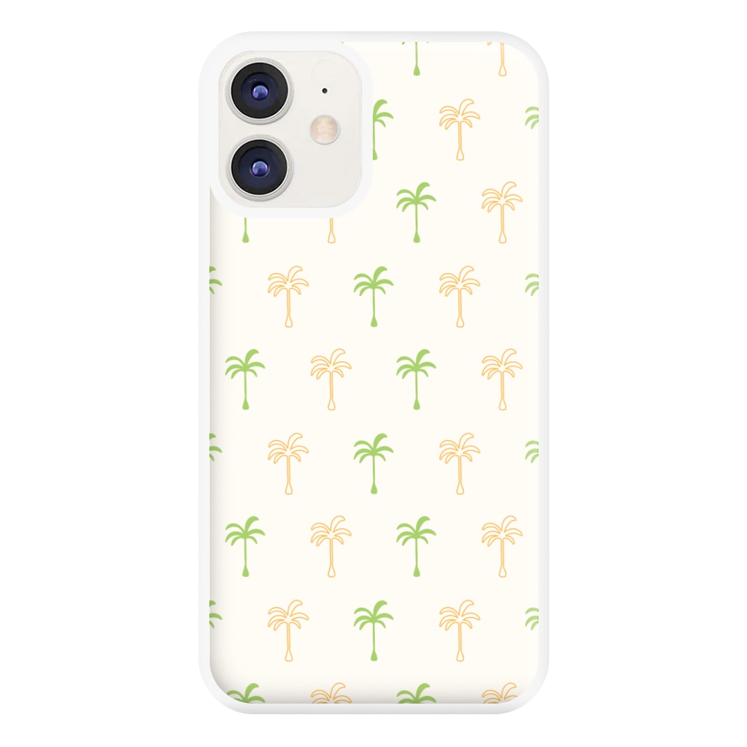 Green And Yellow Palms Pattern Phone Case for iPhone 11