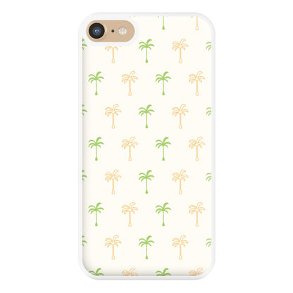 Green And Yellow Palms Pattern Phone Case for iPhone 6 / 7 / 8 / SE