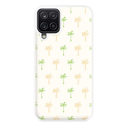 Green And Yellow Palms Pattern Phone Case for Galaxy A12