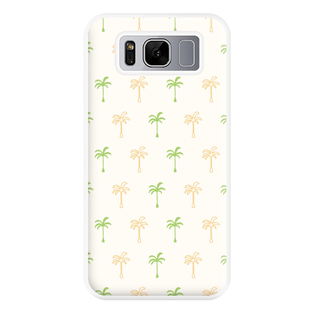 Green And Yellow Palms Pattern Phone Case for Galaxy S8 Plus
