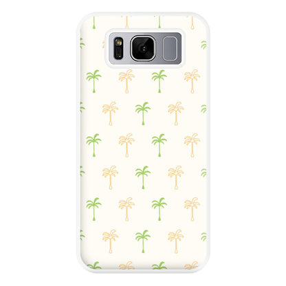 Green And Yellow Palms Pattern Phone Case for Galaxy S8 Plus