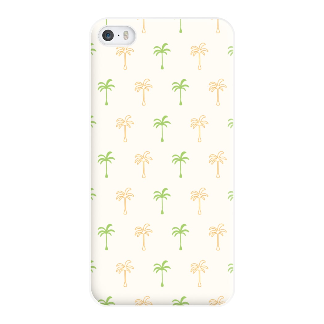 Green And Yellow Palms Pattern Phone Case for iPhone 5 / 5s / SE 2016